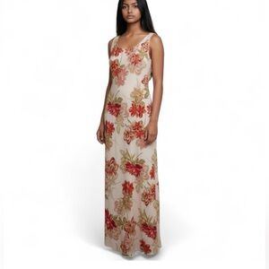 PAPER HEART Mauve Floral Sleeveless Maxi Dress